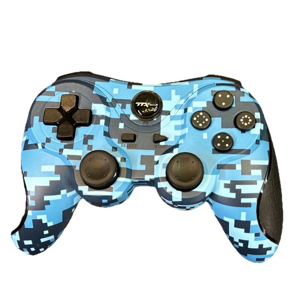 TTX Tech PS3 Digicamo Blue Wired USB Controller